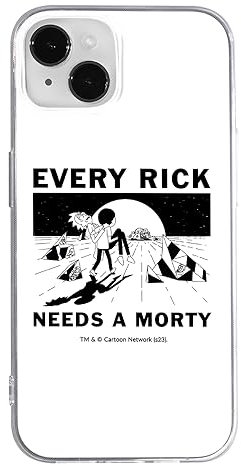 ERT GROUP mobile phone case for Iphone 14 original and officially Licensed Rick and Morty pattern Rick & Morty 045 optimally adapted to the shape of the mobile phone, case made of TPU