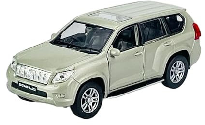 Welly Toyota Land Cruiser 5 Türer Silber J15 ca 1/34-1/39 Metal Modell Auto Die Cast Neu im Kasten