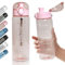 Trinkflasche, Sport Trinkflasche,780ML Auslaufsicher Sport Wasserflasche, Sportflasche für Fahrrad, Camping, Yoga, Gym (1 Flasche) (Pink)