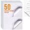 50 Blätter 2 Etikett pro Blatt | Sticker Papier zum Bedrucken A5 | Selbstklebendes A4-Papier für Drucker | Tintenstrahldrucker, Laserdrucker und Fotokopierer.