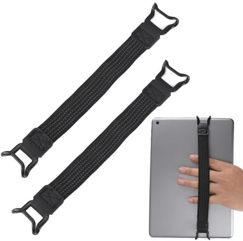 Joynine 2PCS Sangle Universelle Antidérapante pour Tablette, Sangle élastique pour Tablettes et Liseuses de 7-11 Pouces, Universel Sangle de Tablette, Dragonnes pour Tablette