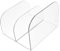 OFFSCH Book Shelves bücherstützen bücherständer ordnerregal schreibtischregal Flexibler Bücherregalständer Buchstützen Regale Buchhalter Aktenordner aus Kunststoff Plastik Transparent