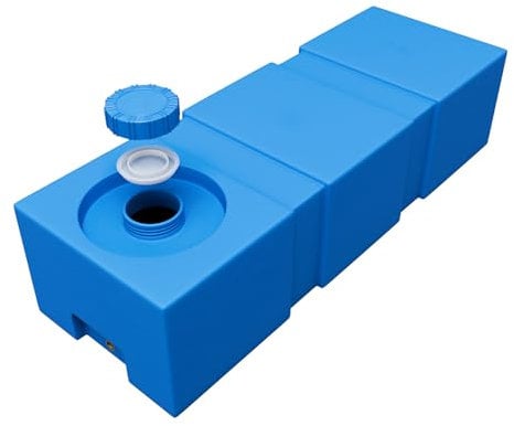 Varile 120L NEO Trinkwassertank | Transportfest | Lebensmittelgeeignet | Für Boot - Camper - Anhänger (Blau)