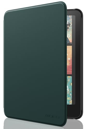 MoKo Hülle für 7 Kindle Paperwhite (12th Generation-2024) und Kindle Colorsoft Signature Edition 2024, Leichte Hülle mit Auto Wake/Sleep für Kindle Paperwhite 2024, Nacht Grün