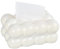 Dewocke Tücherbox in Wolkenform, Taschentuchbox aus Kunststoff, Praktische Tissue Box für Badezimmer, Schlafzimmer, Esszimmer und Büro, Leicht Luxus Elegante Kosmetiktücherbox, Weiß, 20 x 13 x 9 cm