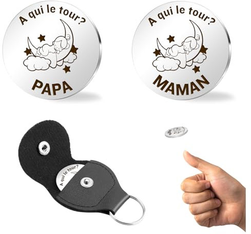 Cadeau Futur Parents,Cadeau Naissance,Cadeau Futur Papa,Cadeau Future Maman,Cadeau Nouveau Né,Cadeau Jeune Parents,Cadeau Jeune Maman,Cadeau Femme Enceinte,Pièce De Monnaie De Décision
