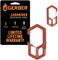 Gerber Multi-Tool und Schlüsselanhänger, Carabiner, 3-Kammer-Karabiner mit Verpackungsöffner und Flaschenöffner, Länge: 6,1 cm, Gewicht: 18 g, Edelstahl, Orange, 1075357
