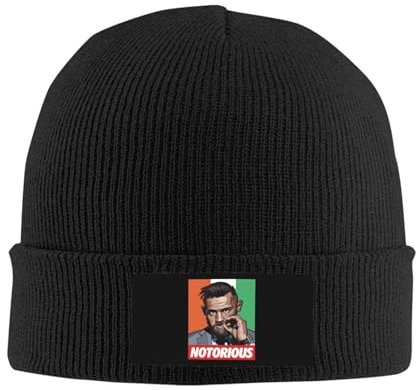 RISAKASTE Unisex Conor Boxer McGregor Beanie Outdoor-Wärmestrickmütze Stylische alltagstaugliche Strickmütze