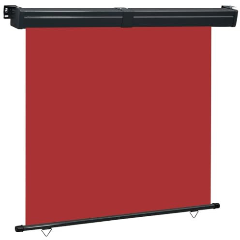 Store Vertical Exterieur, Protection Solaire, Canopée Rétractable, Store Pergola Extérieur, Brise Vue pour Balcon Jardin, 165x250 cm Rouge