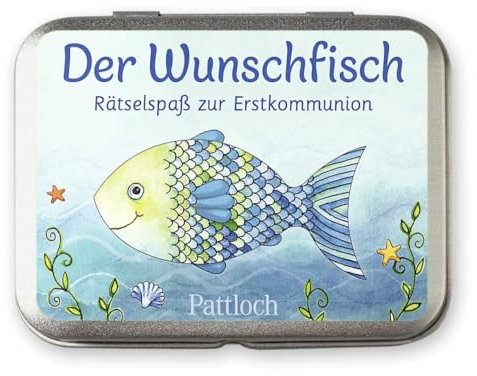 Der Wunschfisch: Rätselspaß zur Erstkommunion Metallbox: Kartenset und -spiel mit 25 Quizfragen | Geschenk zur Kommunion für Kinder ab 8 Jahren (Der Wunschfisch - Zur Erstkommunion)
