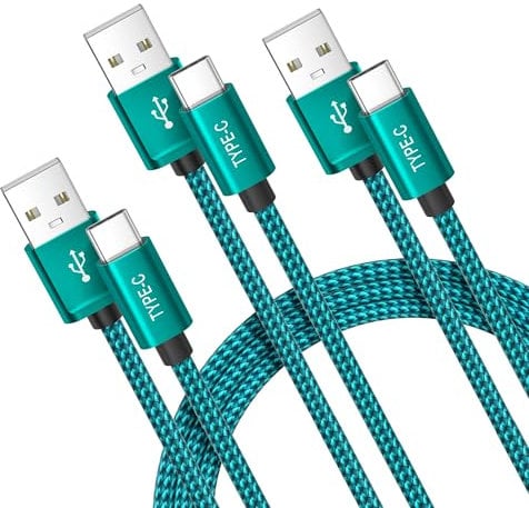 BASESAILOR iPhone 16 15 Pro Max Charger Cable,USB to USB C Cable 3Pack 1/2/3M,Car Charging Cord Type C for Apple 16,Samsung Galaxy A53 A54 A70 A72 A73 A42 A32 A33 A34,S24 S23 S22 S21 S20,Tab S9