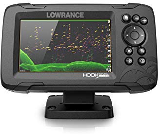 Lowrance HOOK Reveal 5 SplitShot - 5-inch Fish Finder with SplitShot Transducer, Preloaded C-MAP US Inland Mapping