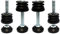 cyclingcolors 4x Gewindestopfen stopfen rundrohr stellfuß einstellbar schraubfuß möbelfuß Endkappe, 25mm