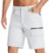 KEFITEVD Cargo Shorts for Men Lightweight Outdoor Waterproof Hiking Shorts Quick Dry with Pockets Summer Short,White,36
