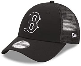 New Era MLB Truckercap Boston Red Sox Fanaccessoire Kinderkappe für Jungen und Mädchen Snapback-Verschluss Mesh schwarz - Youth