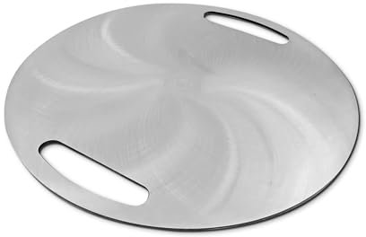 SnS Grills Slow 'N Sear Plancha Plancha Plancha de acero al carbono – Plancha giratoria duradera para barbacoas – Accesorio de cocina al aire libre – Se adapta a hervidores de 22 pulgadas