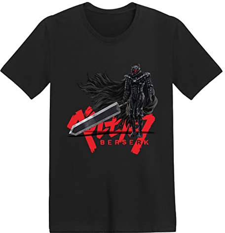 jiminhope Berserk T Shirt Anime Funny Print T Shirt Summer Casual Short Sleeve Round Neck Tee Tops Women Men