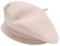 ZLYC Berretto da donna in stile francese, classico, lana, Rosa di marmo, Taglia unica