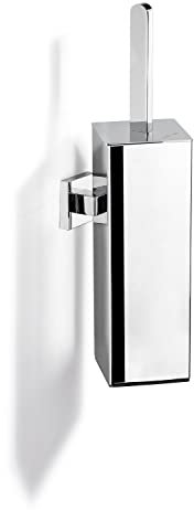 Sagittarius One 360S1 Silicone Toilet Brush & Holder Set, Hygienic, Durable Silicone Brush with SUS304 Stainless Steel Holder, Toilet Cleaning Brush with Modern Design - Chrome