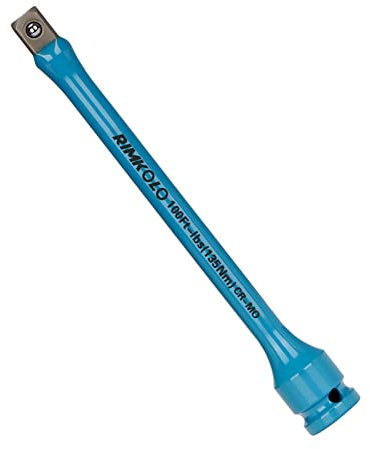 RIMKOLO 1,27 cm (1,27 cm) Drehmomentbegrenzungsverlängerung, 20,3 cm (8 Zoll), farbcodierte Drehmomentbegrenzung, 30,5 m-lbs CR-MO Drehmomentstab für Feststellmuttern