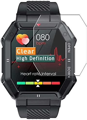 Vaxson 3 Stück Schutzfolie kompatibel mit INEYES LEMFO K55 1.85 Smart Watch smartwatch Display folie folien Displayschutzfolie （ nicht Panzer Schutz Glas folie SchutzGlas nicht PanzerGlas ）