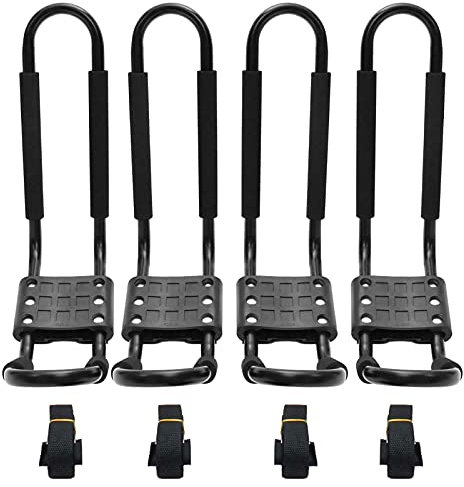 Kajak-Zubehör Kajak-Auto-Dachträger Gepäckträger Auto-Kajak-Kanu-Trägerträger Dachhalterung Auto-Top-Montage Kanu-Skifahren Surfbrett-Dachträger for Kajaks Kanus Boote (Color : 2 Pairs)