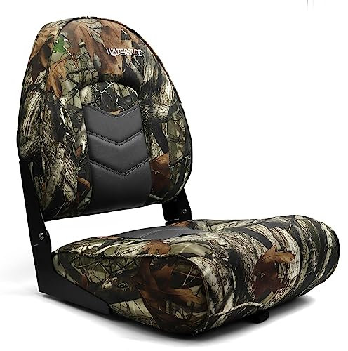 Luxus High Back Bootssitz Next Camo - Steuerstuhl, Klappbarer Bootsstuhl, Angelsitz, Steuersitz