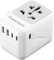 Worldwide Travel Plug Adaptor, TraveJuice Universal Plug Adapter with 3 USB-C & 2 USB-A, Dual 10A Fuses International Travel Adapter Power Outlet Charger for EU UK US AU CN 150+Countries