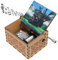 HLZK Howl's Moving Castle Holz-Spieluhr, Anime-Thema, Musik, Merry Go Round of Life, hölzerne Spieluhren, handgekröpfte Spieluhren, Geschenk für Neujahr, Geburtstag (Wood2), (HL-36)
