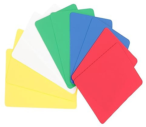 Totority 10 Stück Texas Holdem Tischzubehör Blanko-Spielkarten Universalwerkzeug Cut Cards Kunststoff RPG Party Poker Kartenspender Universal Poker Cut Cards Poker Dealing Tool