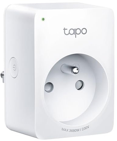 Tapo Matter - Presa WiFi collegata, monitoraggio dei consumi, 16 A, compatibile con Alexa, Google Home e SmartThings, controllo radiatore, riscaldamento, risparmio energetico, Tapo P110M(FR)
