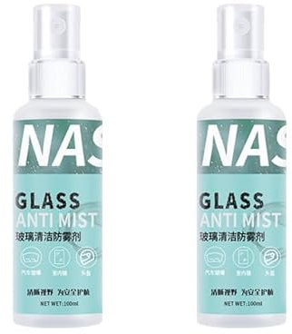 Anloximt 2Pack 100 ml Motorradhelm Visiere Anti-Beschlag-Spray Anti-Beschlag-Spray für Brillen Anti-Beschlag-Spray Anti-Beschlag-Mittel-Spray für Autoscheiben Auto-Windschutzscheibe Spiegelglas