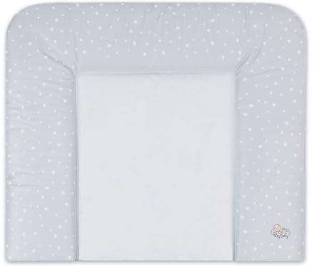 Matelas a langer bebe 75x72 cm - table à langer pour bébé avec plan, tapis imperméable facile à nettoyer à poser sur une machine à laver ou une commode Hemnes ou Malm Gris