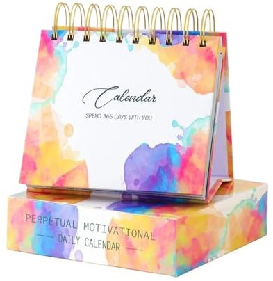 Inspirierender Kalender 2024, humorvoller, vollfarbiger täglicher Bestätigungskalender, Ihr persönlicher Tagesplaner for das Heimbüro (Color : 8)