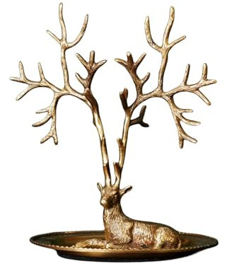 Organisateur de support d'arbre à bijoux plateau de présentation de bijoux Sika arbre de cerf porte-bijoux cintre for colliers bracelet boucles d'oreilles cadeaux d'anniversaire support de rangement d