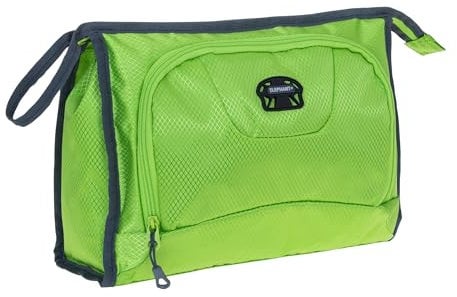 Kulturtasche Washbag groß Damen Herren Elephant Trainer Large Kosmetiktasche Travel Reise Tasche Beautycase Kulturbeutel 4 L 1240 Auswahl + Beutel (Lime Green (grün))