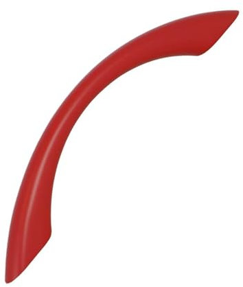 Gedotec Möbelgriffe für Kinderzimmer | Bohrabstand 96 mm | Farbe Rot | 1 Stück | Schubladengriffe Kunststoff | COLOUR | Türgriffe bunt | Möbelgriffe Kinder | schmale Griffe Möbel | Türgriffe Schrank