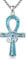 Ankh Halskette 925 Sterling Silber Horusauge Halskette Türkisfarbene Ankh Kreuz Halskette für Herren Ägyptischer Schmuck für Herren