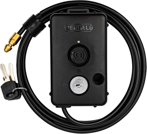 Decibel 6ft Anti Theft Cable Lock with 100dB Loud Alarm, Security Lock for Outdoor Gear, Power Tools, Kayaks, Generators