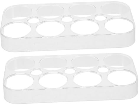 SHOWERORO 2stücke Teiliges Eierregal Aus Robustem Kunststoff Platzsparender Kühlschrank-eierhalter Mit Klarem Design Für Sichere Aufbewahrung Und Bequemen Transport Für Küche Und Reise Geeig
