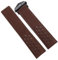 yeziu Echtes Lederarmband für TAG Heuer-Uhrenarmband mit Faltschließe(Brown-black,22mm)