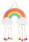 OH YEAH Pinata, Regenbogenfarben, groß, 55 x 36,5 cm, Dekoration für Kinderpartys, Jungen und Mädchen, große Pinata zum Befüllen mit Spielzeug und Süßigkeiten, 1 Piñata-Karton, leicht zu befüllen