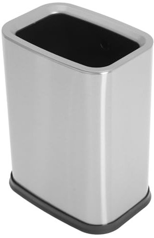 Cabilock Edelstahl-mülleimer Abfallbehälter Platzsparender Müllbehälter Schmaler Badezimmer-mülleimer Für Küche Wohnzimmer Ohne Deckel