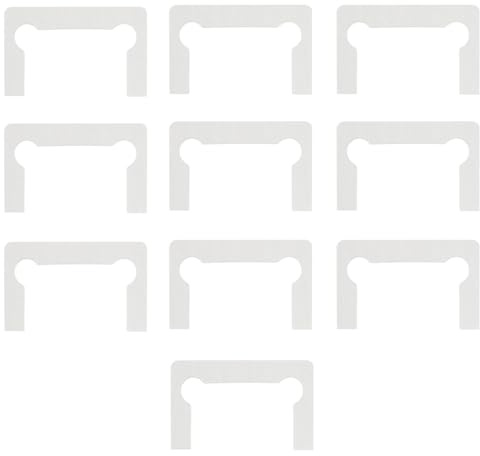 (C) 10Stück Duschtüren Scharnier Ersatz Kit: PVC Anti-Rutsch-Gummi-Dichtung, Glasscharnier-Dichtung, Kunststoff-Pads für Schrank-Vitrine, Badezimmer-Clip