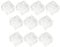 10pcs Tastiera Tester Test Keychian Test per L'esperienza Sensazione della Chiave Meccanica