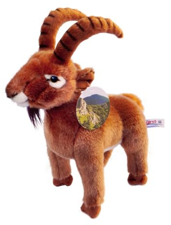 GIRST Plüsch Steinbock Kinder Kuscheltier Braun