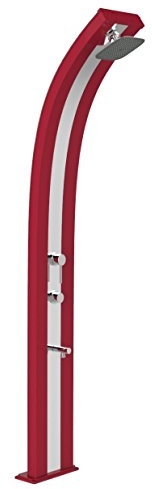 ARKEMA Douche écologique à énergie solaire Dada Cherry avec bande Inox