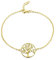 JO WISDOM Damen Armband Baum des Lebens Silber 925 mit AAA Zirkonia (Gelbgoldfarbe)