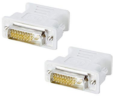 conecto CC20103 Analoger Monitor Adapter DVI-D-Stecker VGA-Kupplung 24+1-polig männlich/15-polig weiblich (2er Pack)