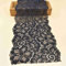 Yulakes 5 Yards Stretch Spitzenbordüre Vintage Spitzenborte Spitzenband Zierband Spitze Blume Borte Hochzeit lace trim Deko band,Handwerk, Schleifband 18cm Breite (Schwarz)